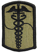 65th Medical Brigade OCP Scorpion Shoulder Patch with Velcro